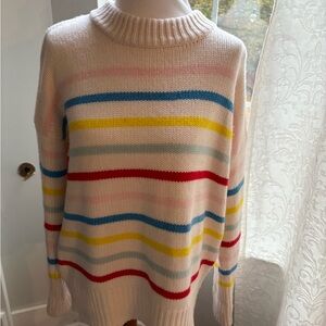 La Ligne Multicolor Striped Turtleneck Sweater